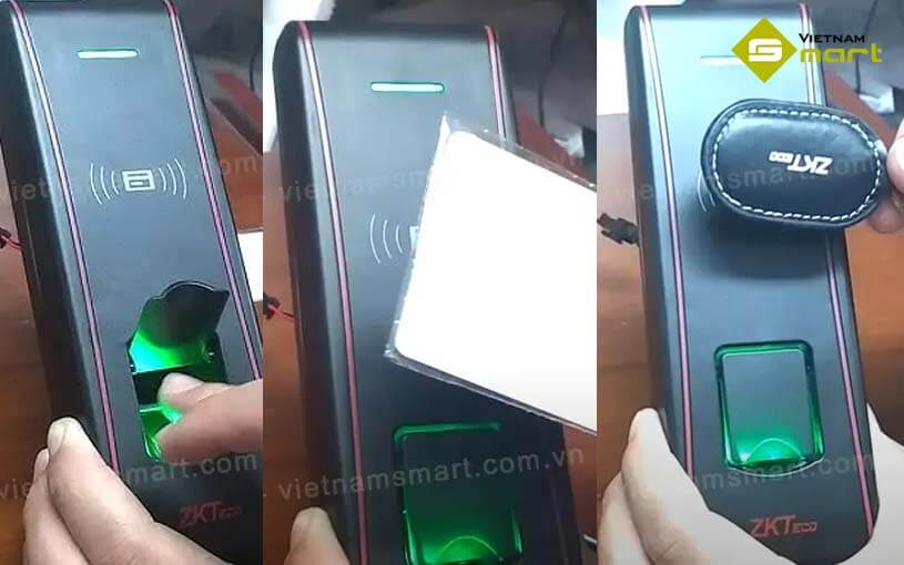 Máy chấm công ZKTeco F16 hỗ trợ nhiều phương thức xác nhận