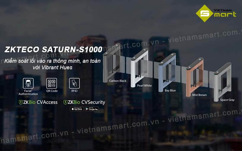Giới thiệu về cổng swing barrier ZKTeco Saturn-S1000