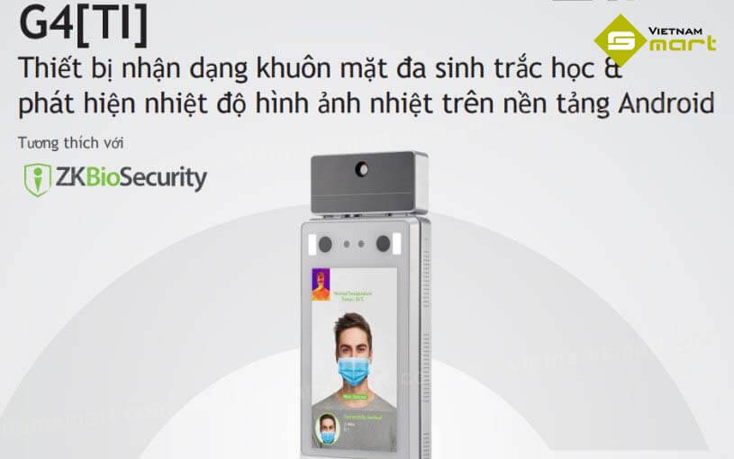 Máy chấm công khuôn mặt đo thân nhiệt ZKTeco G4 [TI]