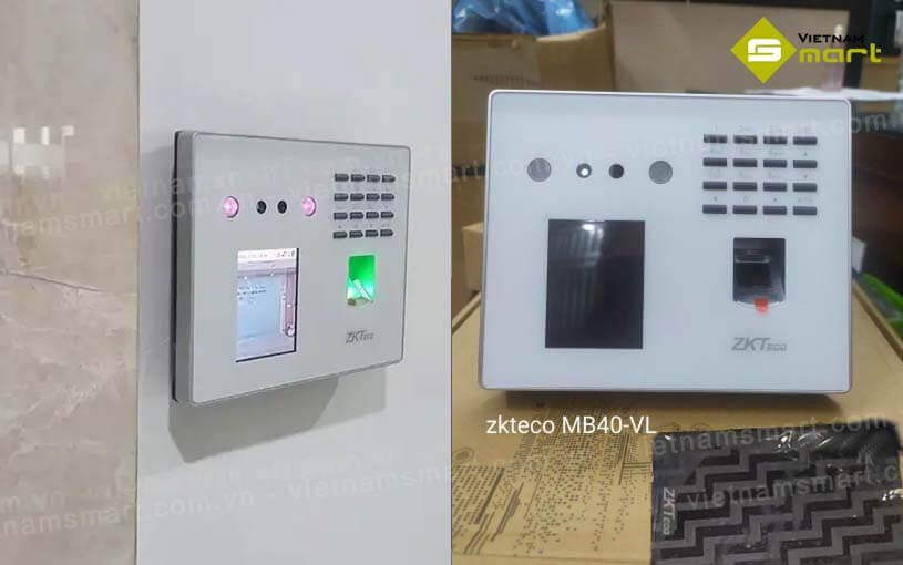 ZKTeco MB40-VL quét hồng ngoại cảm biến khuôn mặt và hỗ trợ nhiều phương thức xác nhận