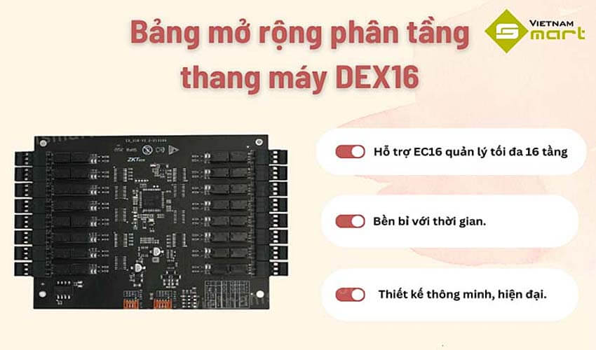 Bộ điều khiển thang máy ZKTeco DEX16
