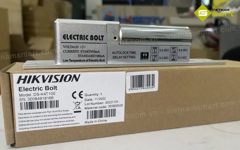 Khóa chốt điện từ Hikvision DS-K4T100