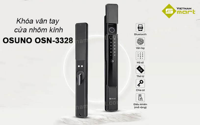 Khóa vân tay cửa nhôm kính OSN-3328