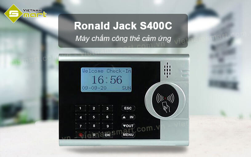 Máy chấm công thẻ cảm ứng Ronald Jack S400C Máy chấm công thẻ cảm ứng Ronald Jack S400C
