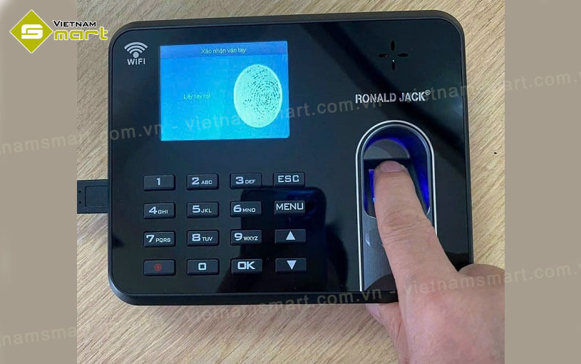 Máy chấm công vân tay Ronald Jack TM3800 Máy chấm công vân tay Ronald Jack TM3800