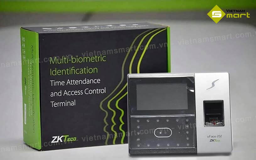 Máy chấm công khuôn mặt vân tay ZKTeco uFace202