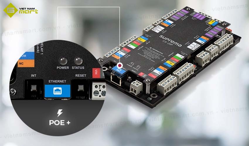 Bộ điều khiển Suprema CoreStation CS-20/P hỗ trợ PoE+