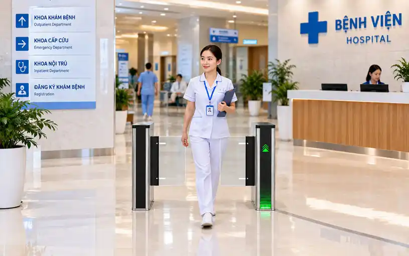 Cổng swing barrier ZKTeco Saturn-S2000 Cổng swing barrier ZKTeco Saturn-S2000 Series chính hãng được ứng dụng tạo sảnh ra vào