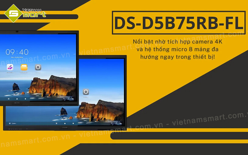 Màn hình tương tác thông minh Hikvision DS-D5B75RB/FL giá rẻ phân phối chính hãng từ VietnamSmart