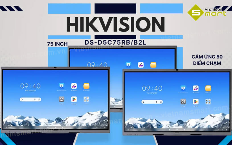 Màn hình tương tác thông minh Hikvision DS-D5C75RB/B2L Màn hình tương tác thông minh Hikvision DS-D5C75RB/B2L chính hãng được phân phối nguyên chiếc bởi VietnamSmart