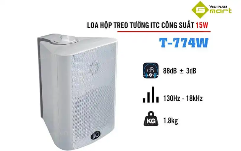 Loa hộp treo tường ITC T-774W (15W) Giới thiệu về loa hộp treo tường ITC T-774W (15W)