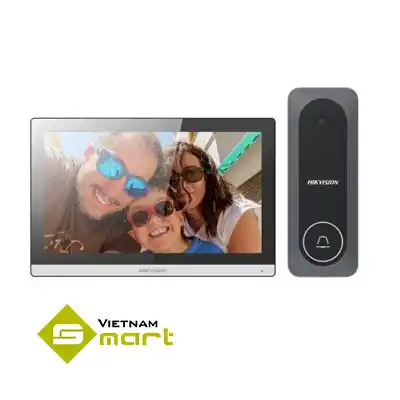 Bộ chuông cửa màn hình Hybrid HD Intercom thông minh Hikvision DS-KIS312-P(B)