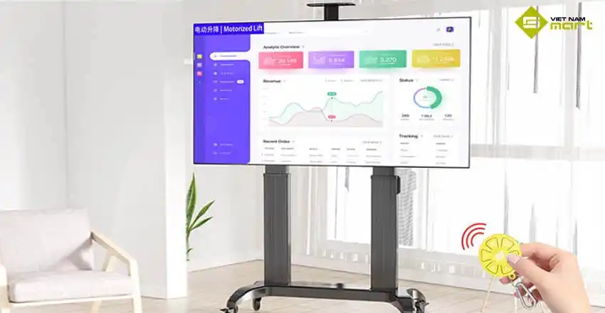 Giá treo Tivi di động NB TW100 (75" - 110" )