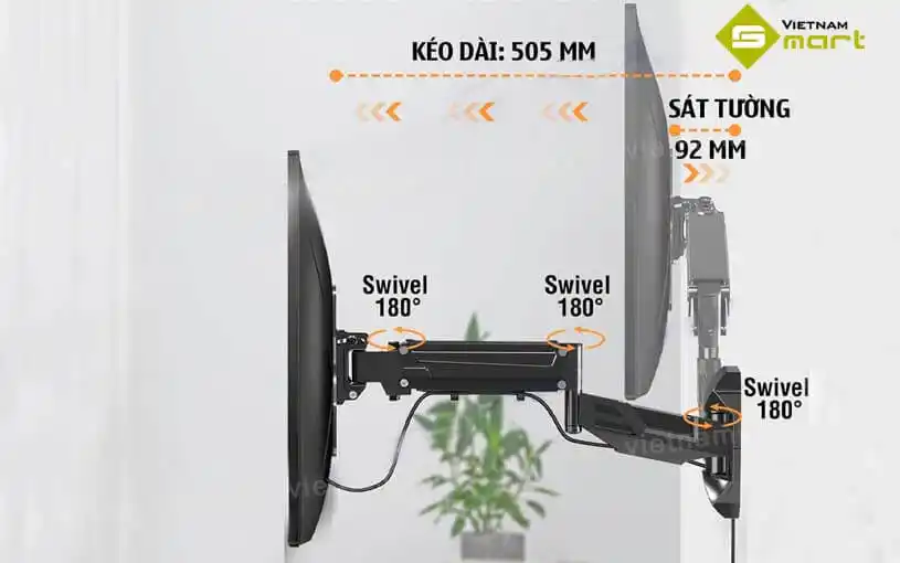 Giới thiệu về giá treo tivi xoay đa năng Egotrek E888