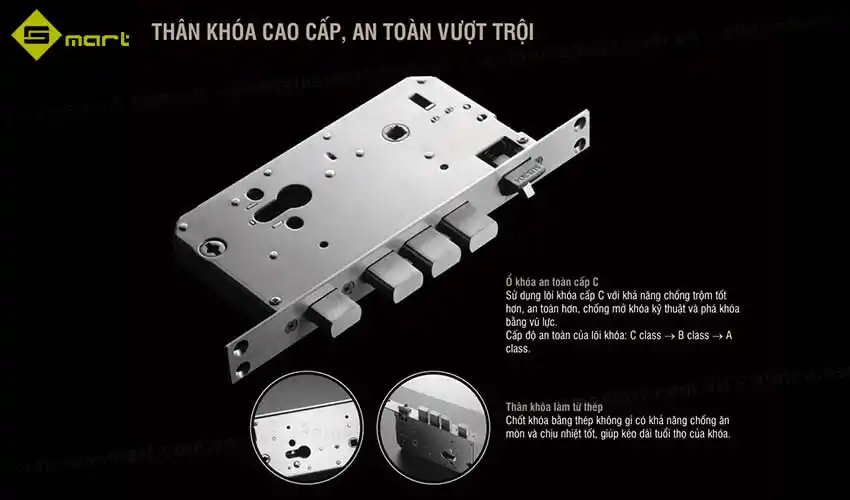 ELAA1102Y-VN được thiết kế với công nghệ thân khoá cao cấp
