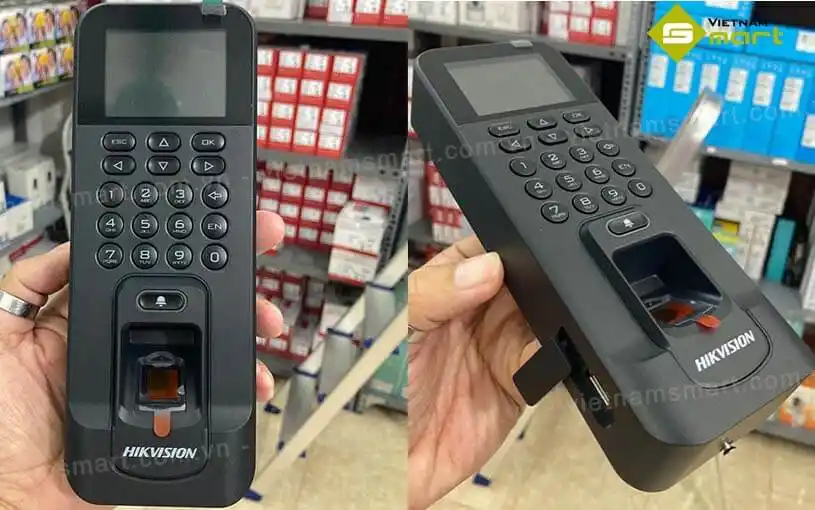 Máy chấm công vân tay kiểm soát ra vào Hikvision DS-K1T804MFMAMáy chấm công vân tay kiểm soát ra vào Hikvision DS-K1T804MFMA