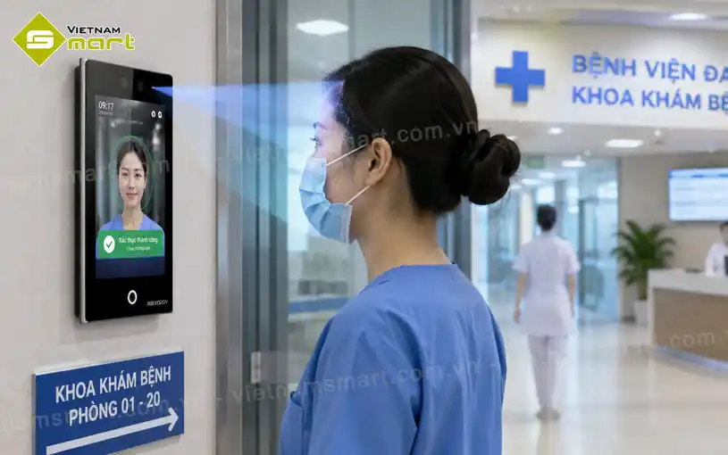 Máy chấm công nhận diện khuôn mặt Hikvision DS-K1T673DWX-E1 Máy chấm công nhận diện khuôn mặt Hikvision DS-K1T673DWX-E1 hàng chính hãng NEW 100%