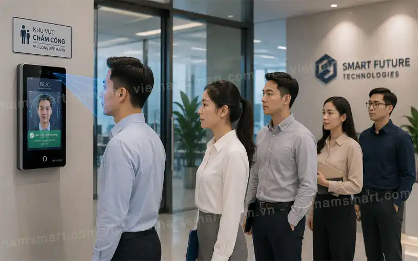 Máy chấm công AI nhận diện khuôn mặt Hikvision DS-K1T673TDX-E1 Máy chấm công AI nhận diện khuôn mặt Hikvision DS-K1T673TDX-E1 xác thực nhanh chóng, an toàn bảo mật