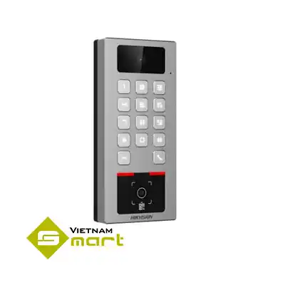 Máy chấm công kiểm soát ra vào Hikvision DS-K1T502DBWX-CQRE1 tích hợp QR và intercom