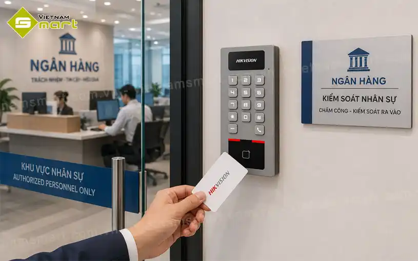 Máy chấm công kiểm soát ra vào Hikvision DS-K1T502DBWX-E1 hỗ trợ thẻ và intercom Máy chấm công kiểm soát ra vào Hikvision DS-K1T502DBWX-E1 hỗ trợ thẻ và intercom cho mô hình kiểm soát nhân sự tại doanh nghiệp