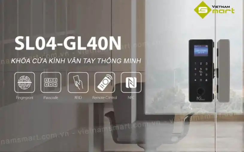 Giới thiệu về khóa cửa kính thông minh NGTeco SL04-GL40N